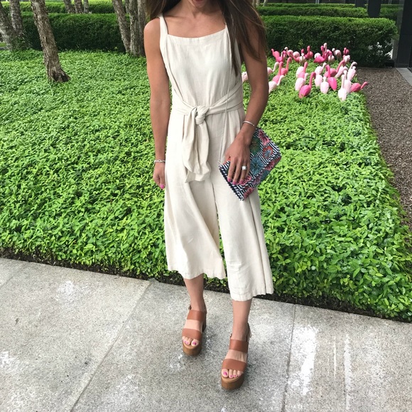 nordstrom linen jumpsuit